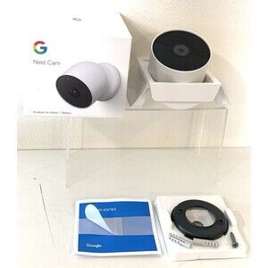 Google Nest Cam Indoor/Outdoor Surveillance Camera - Snow - CAMERA ONLY